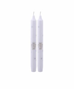 2-pk Kronelys "Same procedure as last year" - Hvid