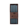 4-pk rillede stagelys - Lys Jade