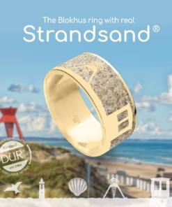 Blokhus Fingerring - Guld Sand