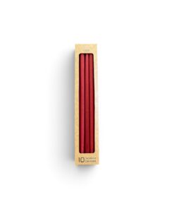 10-pk kertelys - Rubinrød